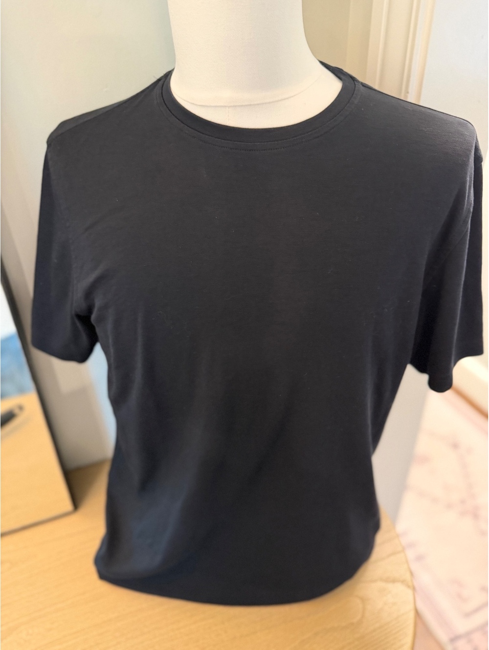 Tasso Elba Men's Black Supima Cotton Blend Short Sleeve T-Shirt Medium
